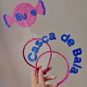 Eu e Casca de Bala - Kit 2 Tiaras de Carnaval