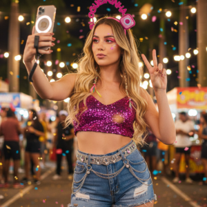 Tiara de Carnaval Blogueirinha