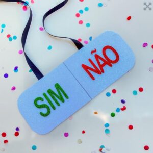 Plaquinha de Carnaval - SIM | NÃO